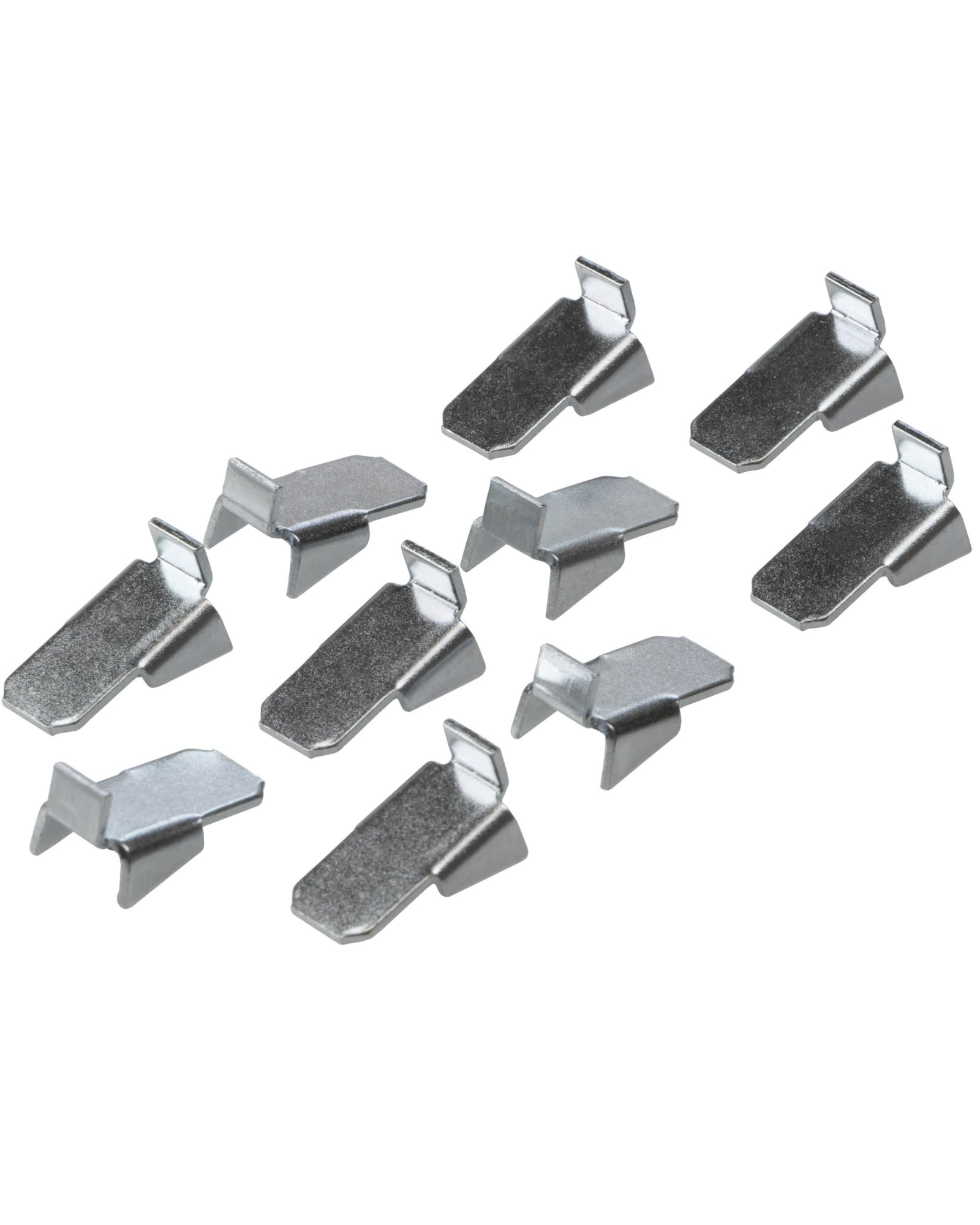 Gedotec Nickel-Plated Steel Shelf Brackets | Dimensions: 10 X 18 X 9 Mm | Vari | 20 X Hanging Shelf Brackets - Heavy Load | Galvanized Steel | Cabinet Shelf Cleats