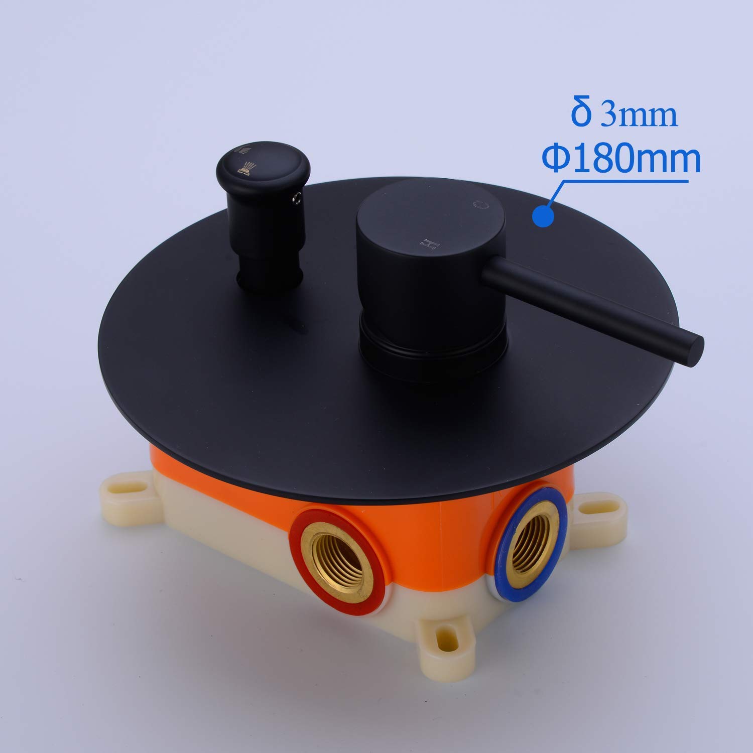 Sistema Doccia, Set Combinato con Miscelatore a Pioggia Rotondo da Bagno Rotondo da 10 Pollici Sistema di soffione Doccia a Pioggia a Parete, Set Doccia Nero Opaco