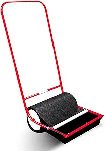 X-Large Sticker Burr Roller Remover Yard Tool Wide for Easy Yard Cleanup | Push Model 2.0 for Burr & Sticker Removal | Effortless Goat Head Roller and Picker | 18" | Made in USA )Extra Wide)
