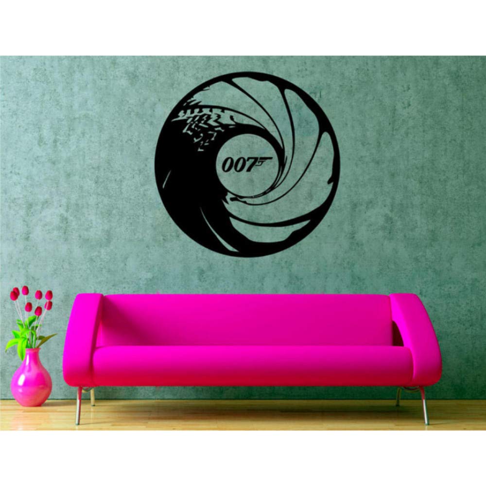 Kssim skyfall شعار وكيل الجدار الديكور ملصق 007 الفينيل خيال طباعة   للإزالة ملصقات المنزل الفن استنسل صائق 57 * 57 سنتيمتر