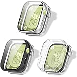 Compatible for Huawei Watch FIT 3 Screen Protector Case [3-Pack] – Ultra Glossy Hard PC Full Coverage, Anti-Scratch Protective Cover for Fitness/Smartwatch, Easy Install Slim Design