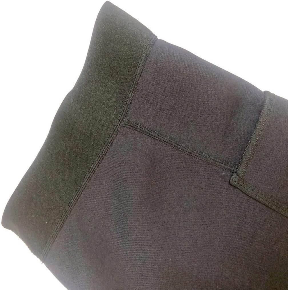 Sauna Pants for Men,High Waist Tummy Control Yoga Pants Weight Loss Workout Pants Neoprene with Pocket Sport Capris,XL,Black