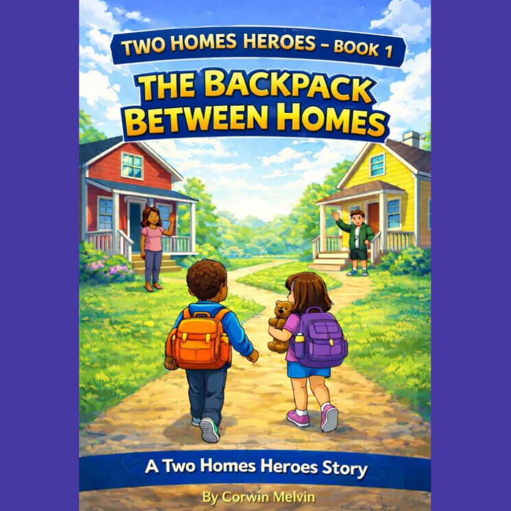 TWO HOMES HEROES - BOOK 1 - THE BACKPACK BETWEEN HOMES: A Two Homes Heroes Story