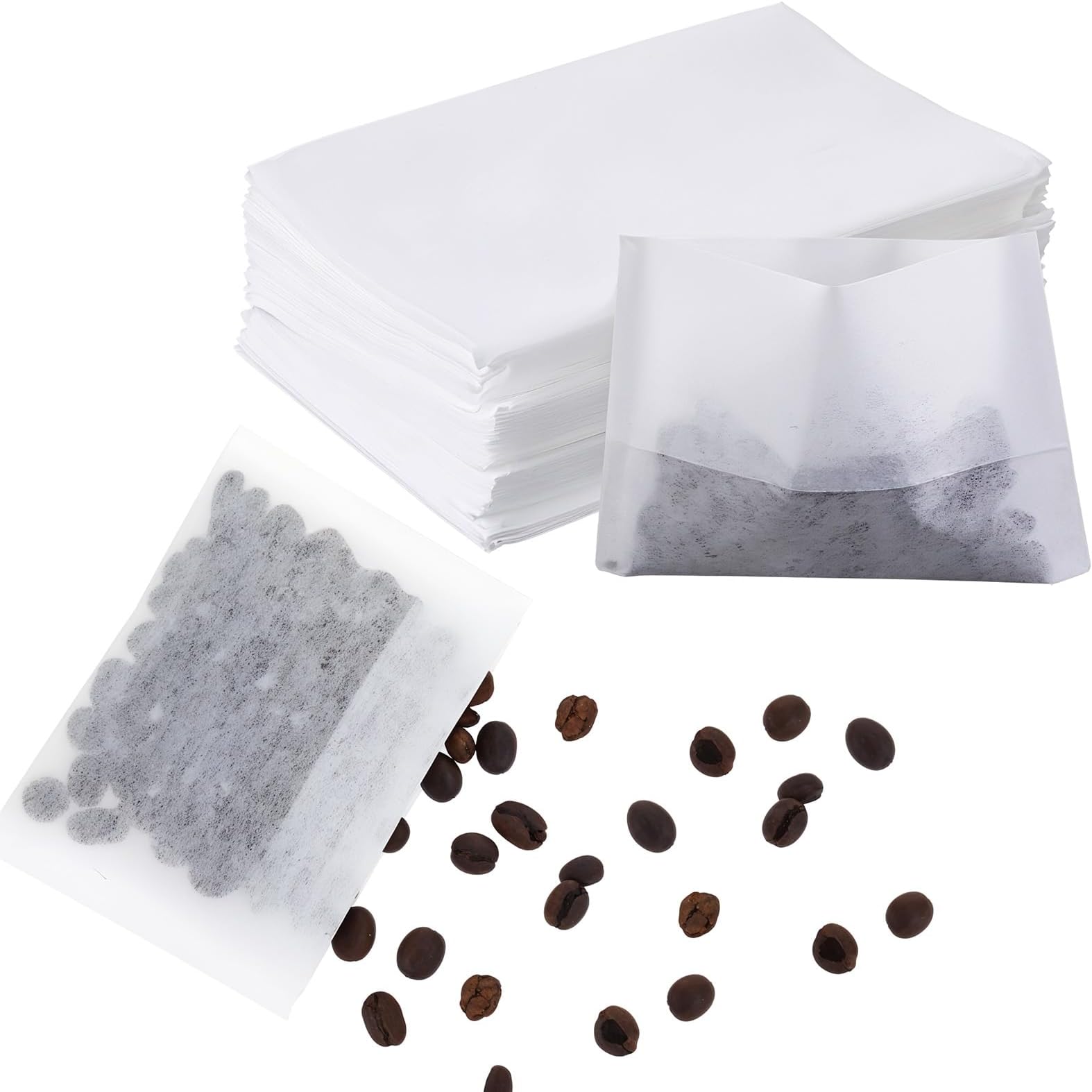 Amazon.com: 100 Pcs Disposable Tea Bags for Loose Leaf Tea, Tea Filter ...