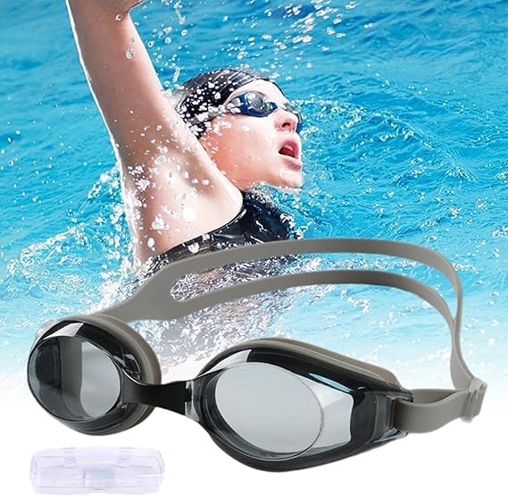 Image of PELO Inflatable Swimming Water Pool Party Summer Bath Tub for Kids and Adults (Swim goggle Black)