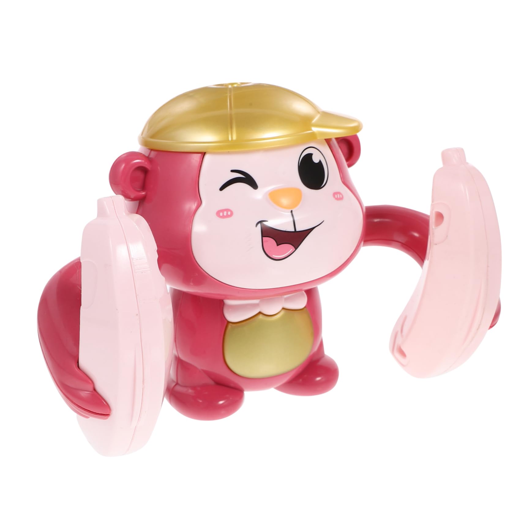 KONTONTY 1Pc Electric Tumbling Monkey for Cartoon Crawling Plaything with Interactive Sound Effects and Smooth Edges for Exploration and Gross Motor Skill