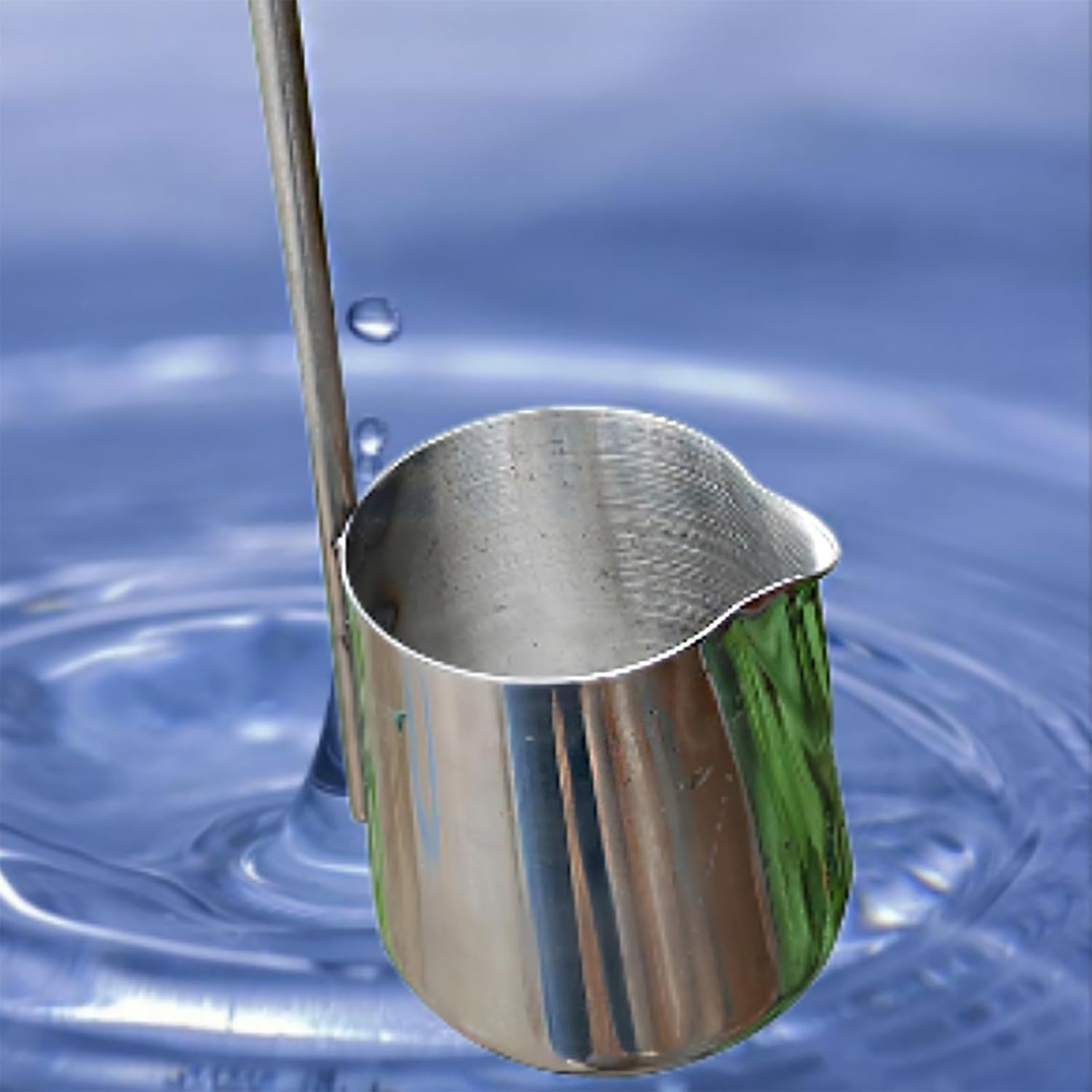 Tomamuestras Agua Acero Inoxidable De 250 Ml, Cucharón Muestreo Agua, Longitud Del Mango, Gancho De 1 M Con Asa, Cucharón Líquido Resistente For Pruebas Laboratorio, Industriales Y Ambientales