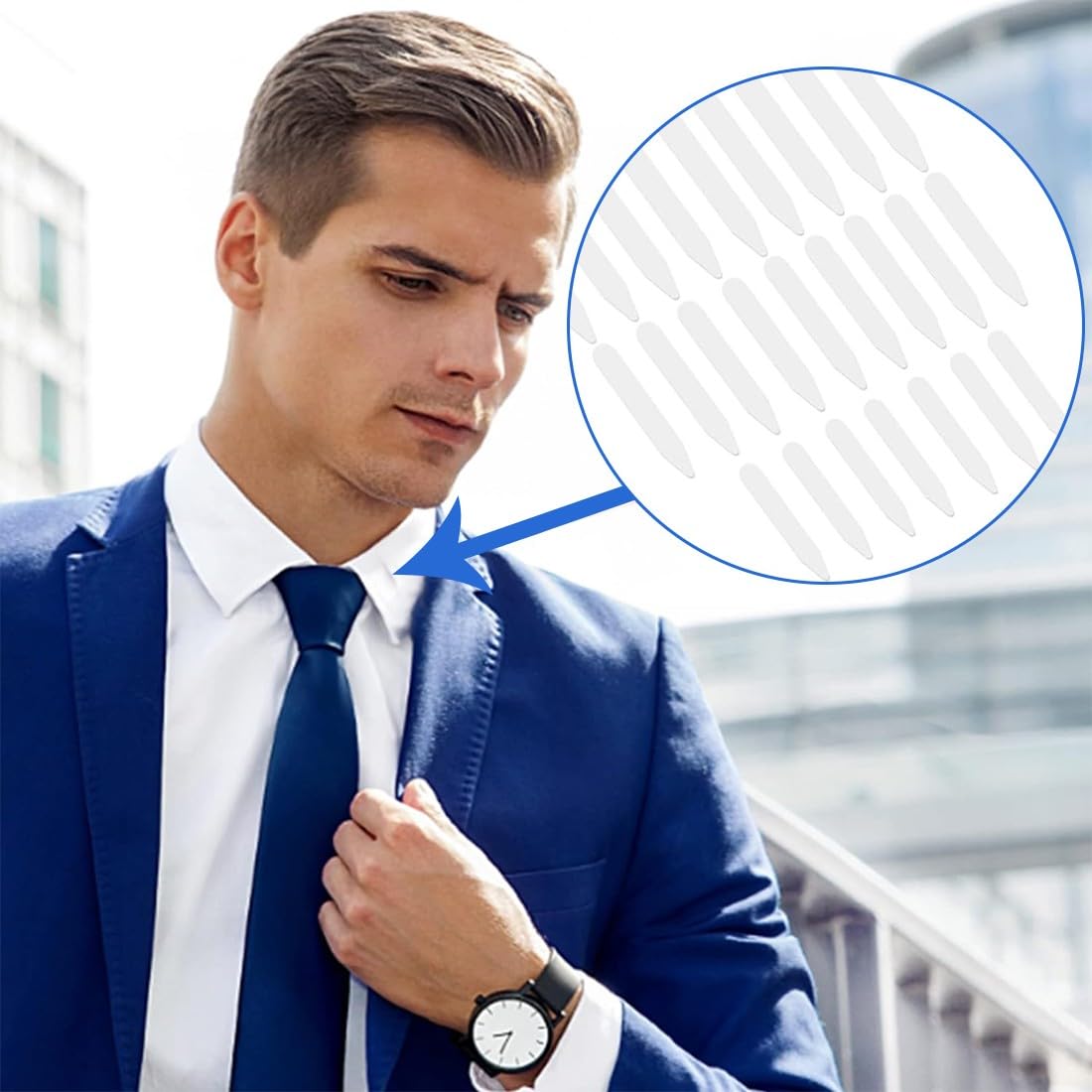 Collare rigido in plastica per camicie: 50 pezzi in diverse taglie, Rimane sempre ben posizionato, per una maggiore rigidità e resistenza, mantiene la forma del collo della tua camicia,