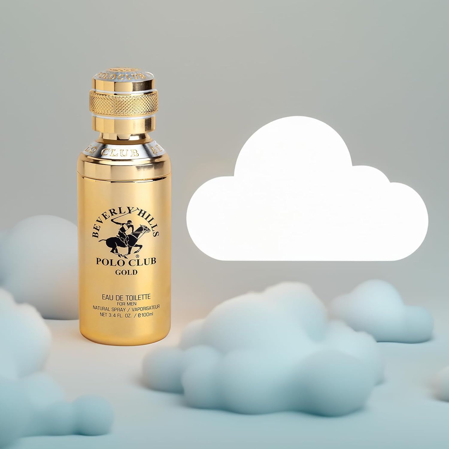 Beverly Hills Polo Club Gold Men's Eau De Toilette Cologne Bonus Pack - Captivating, Long-Lasting Fragrance for Him - 3.4oz Full Size + 0.5oz Travel Spray Set - Image 3