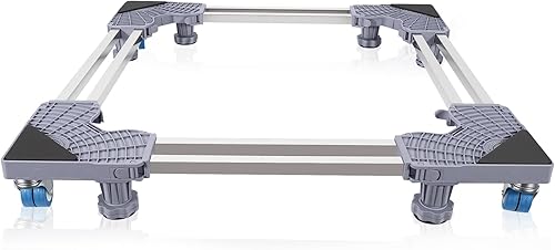 AILAHLOE Mobile Mini Fridge Stand with 4 Locking Swivel Rollers, Universal Adjus