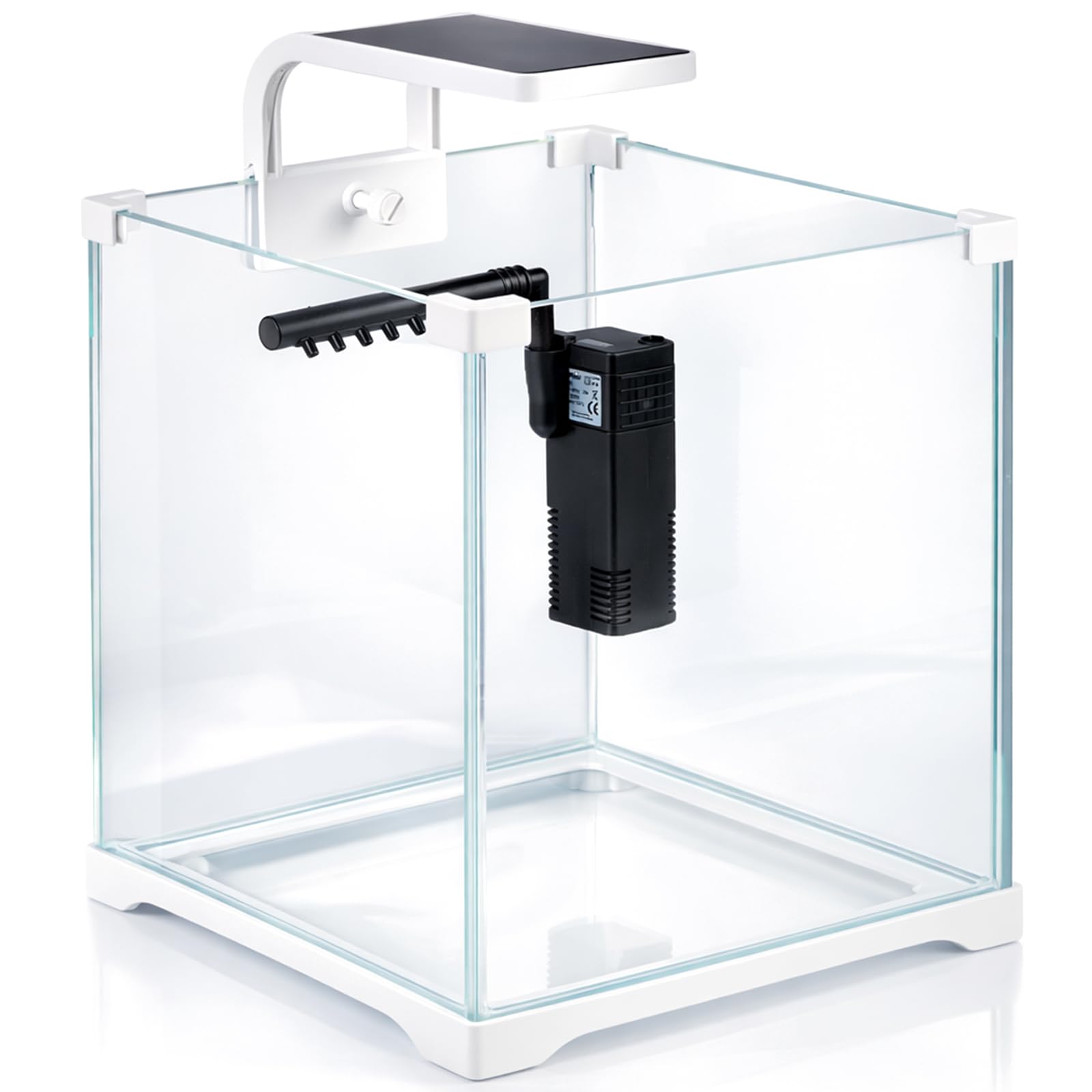 Kruger Meier Shrimp!One Pro 20 Aquarium Komplettset 10L – Nano Aquarium Set mit LED Beleuchtung und Innenfilter für Garnelen & Fische