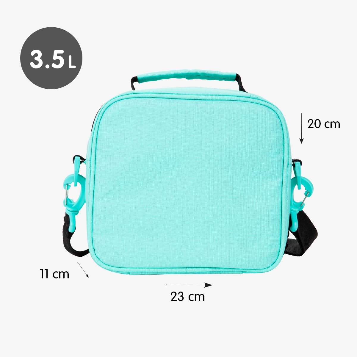 MILAN® Borsa isotermica porta alimenti 3.5L serie SUNSET, verde
