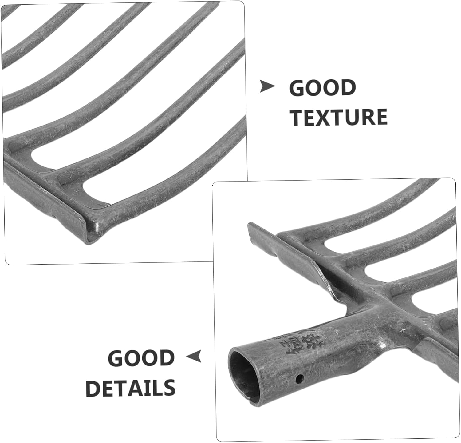 SUPVOX Agricultural Steel Fork Head Four-Tooth Plowing Fork for Horse Stall and Gardening Tasks