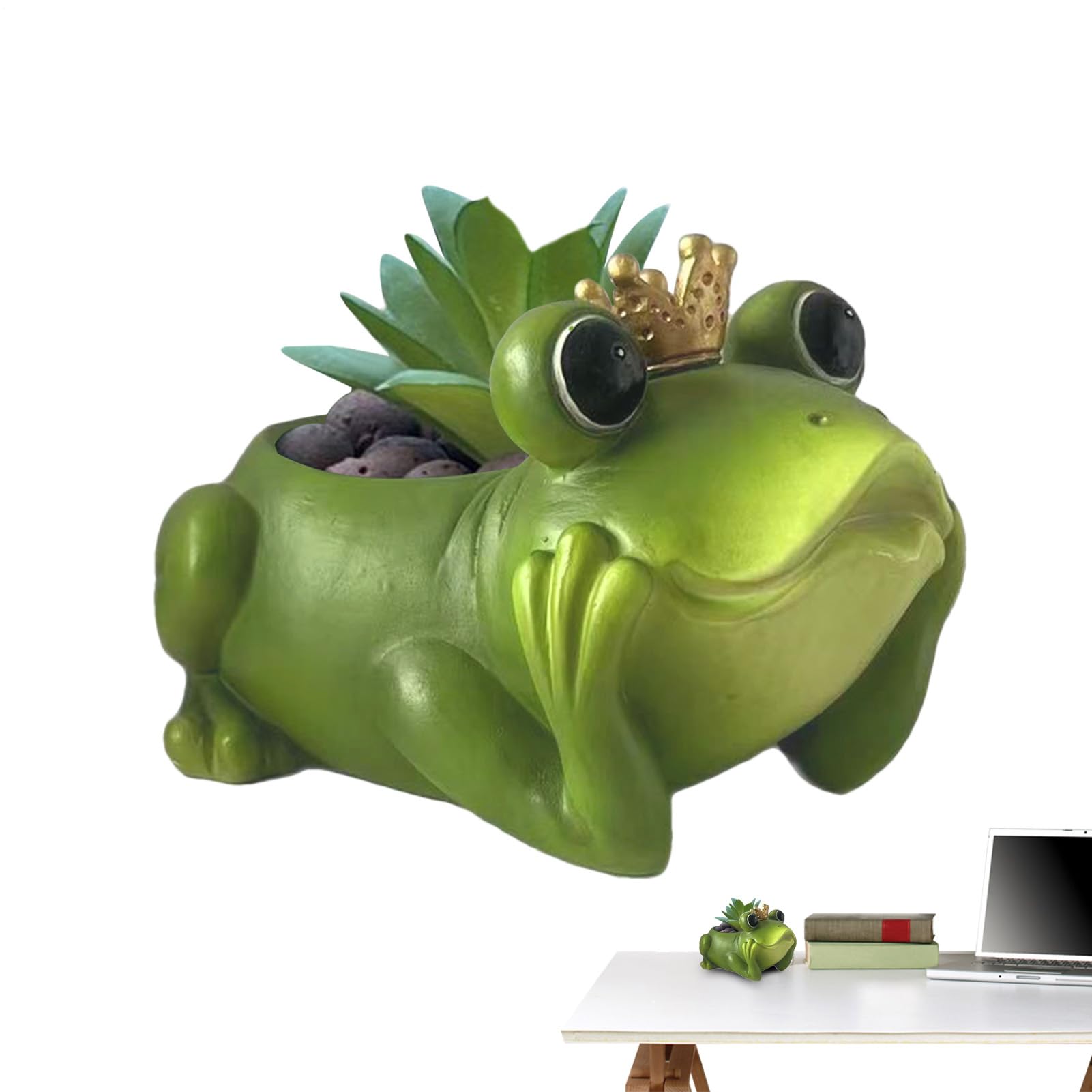 Jardinière en forme de grenouille robuste pour protéger vos plantes sur le balcon ou patio
