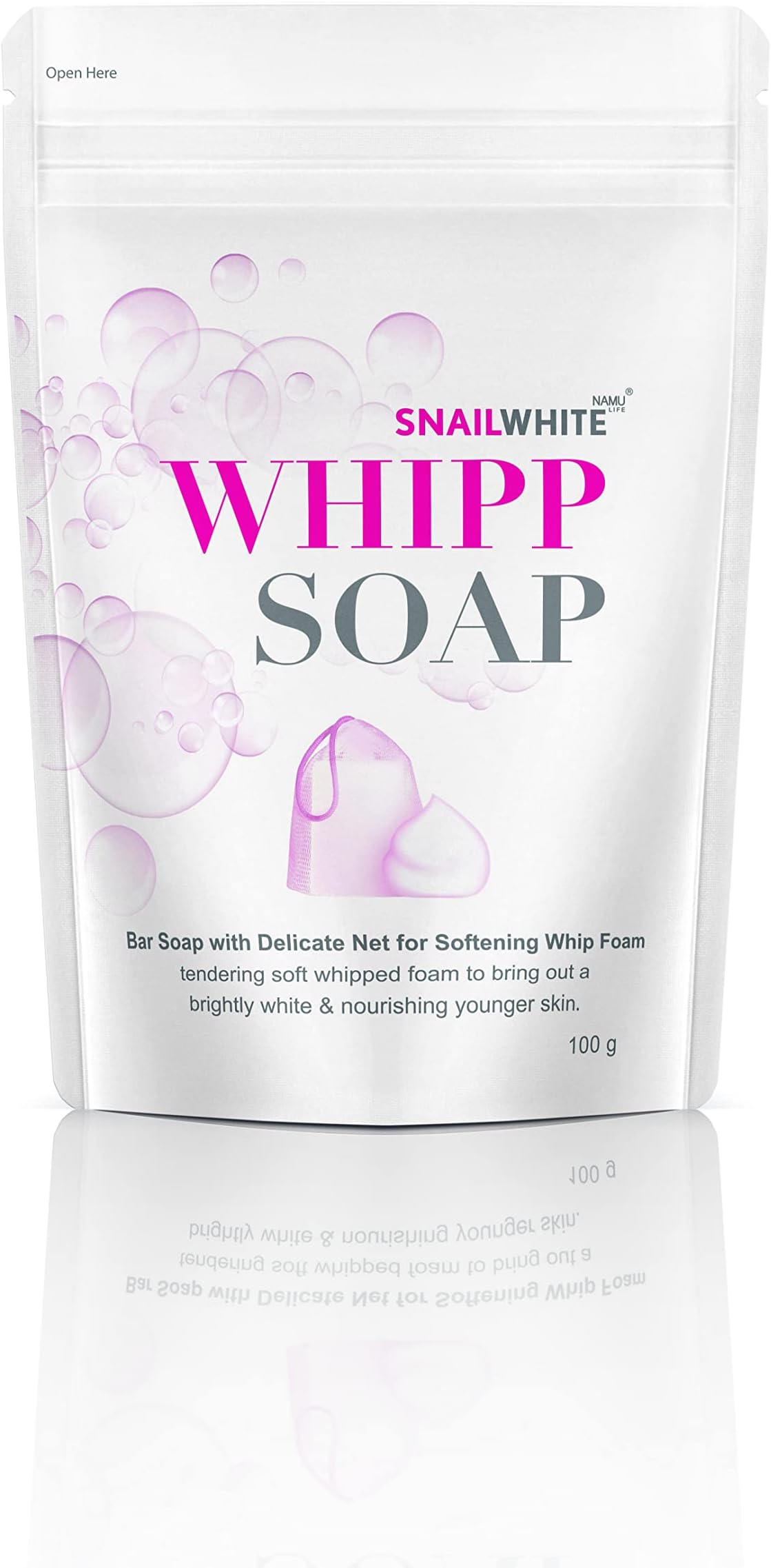 NAMU LIFE SNAIL WHITE WHIPP WHITENING SOAP