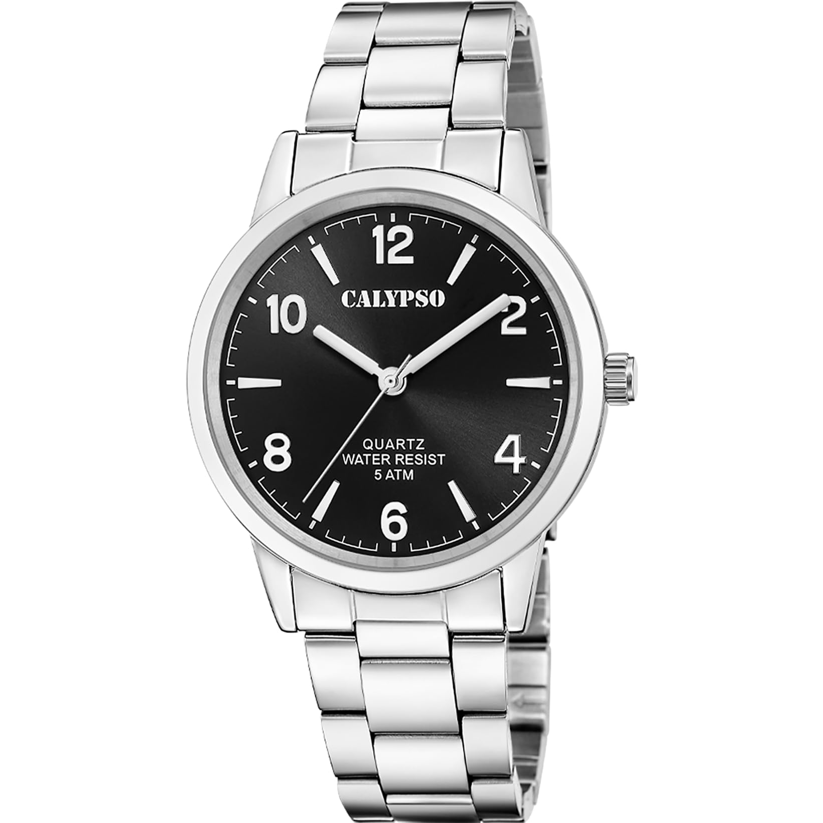 Calypso Mens Stainless Steel Watch with Steel Bracelet K5858/6