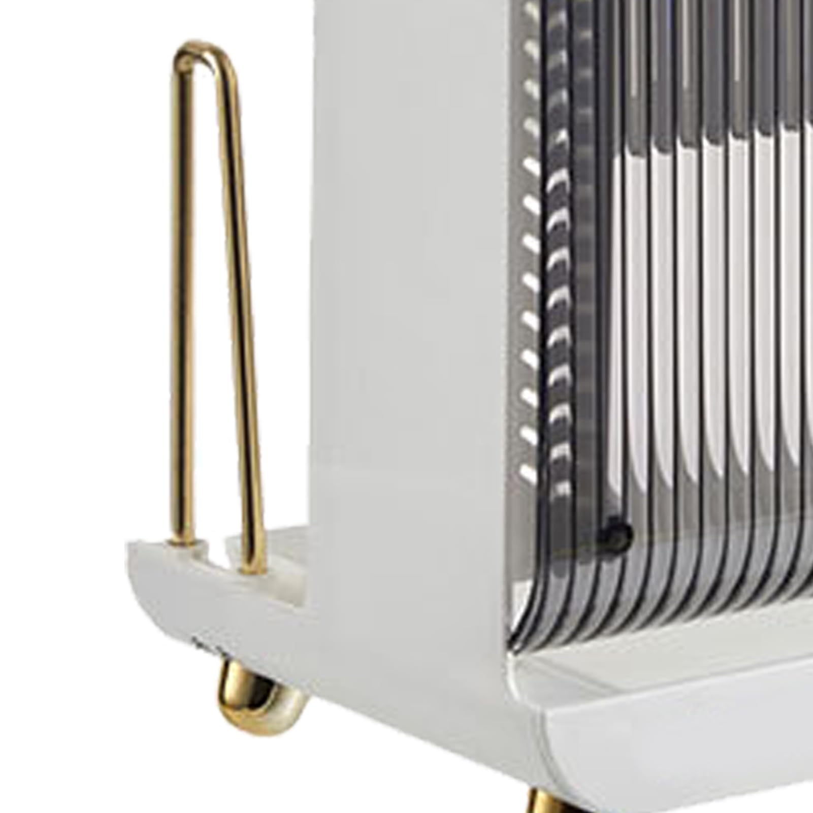 Porte-ustensiles de cuisine pour comptoir, support de séchage d’ustensiles antidérapant avec trous de drainage, organisateur multifonctionnel pour baguettes, cuillères et (Blanche)