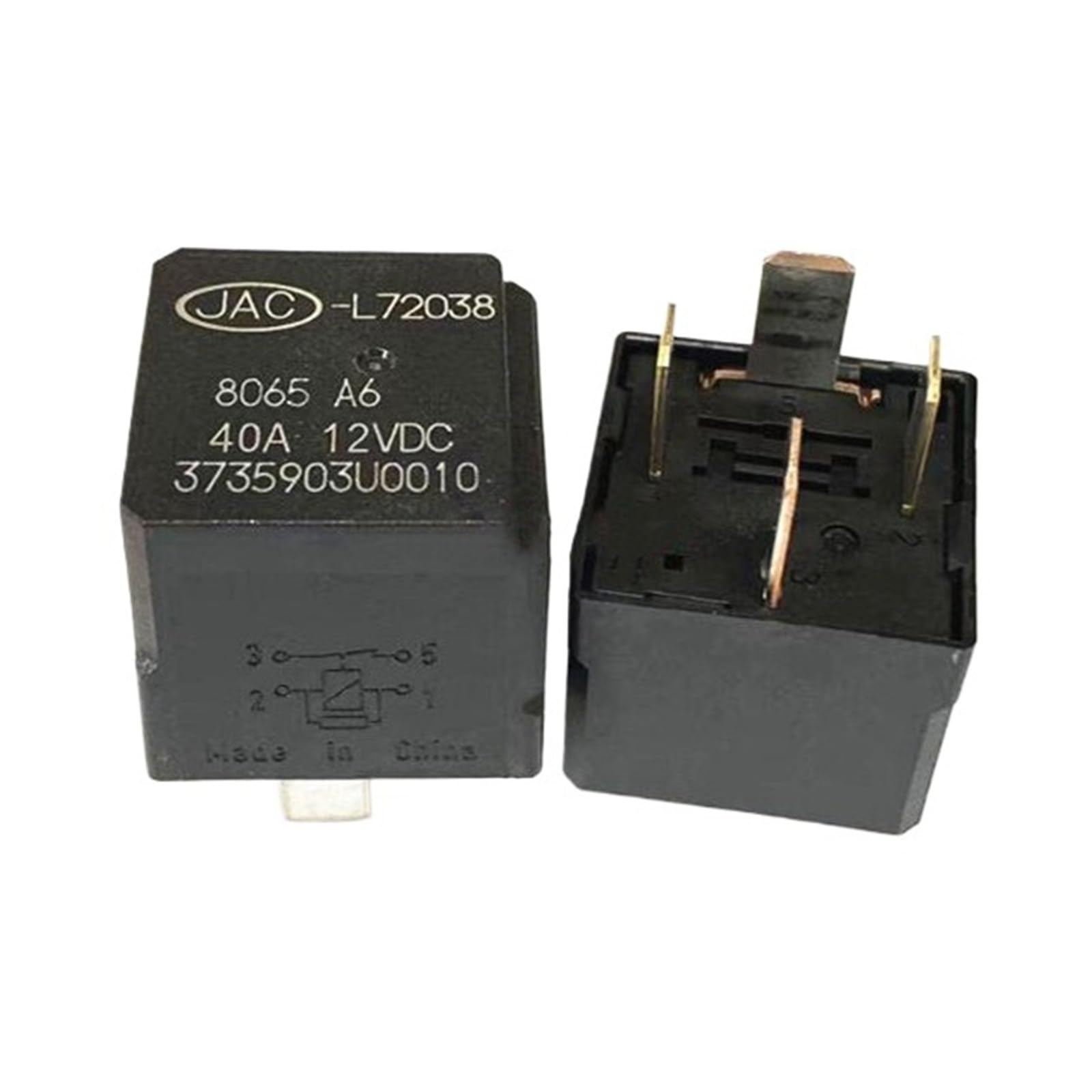 Relais JAC-L22105 12V 40A 4 broches pour resoudre les pannes de phares auto