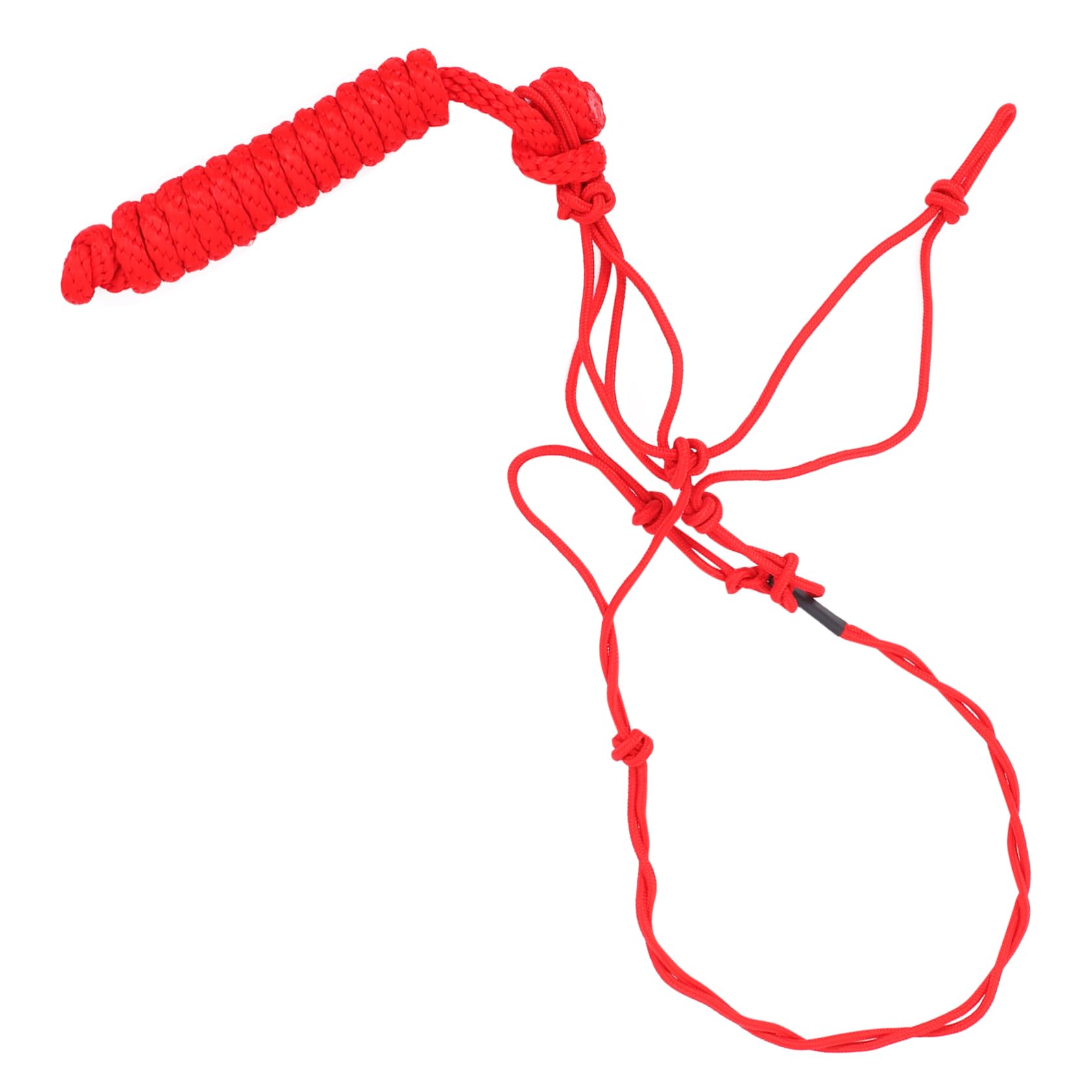 Cabestro para Caballos Rojo de Poliéster, Portátil y Fácil de Guardar | Equipo de Entrenamiento Ecuestre, Cabezada Trenzada de Uso Práctico, Suministro para Montar