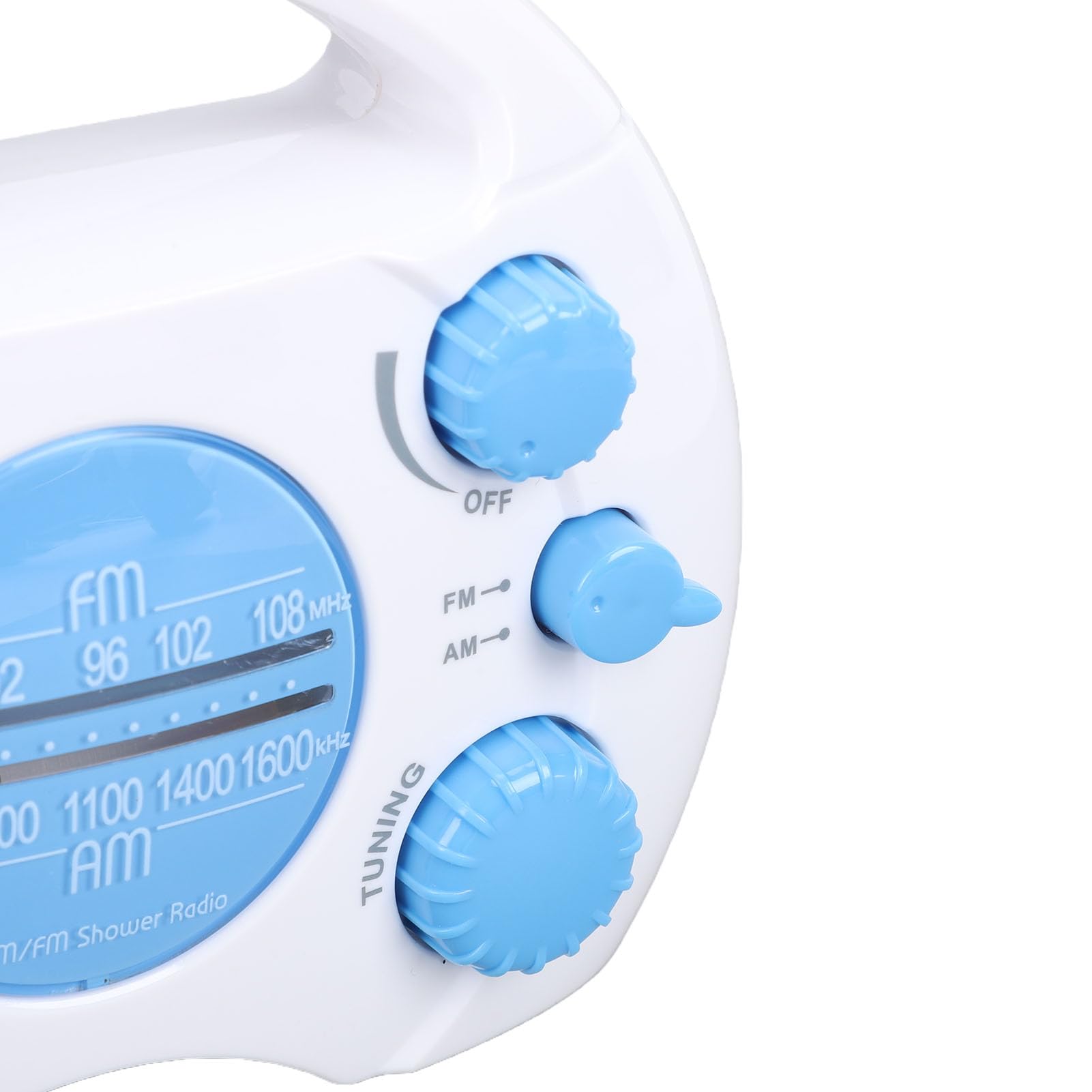 Denash Duschradio, Elektronisches Tuning, Wasserdichtes AM-FM-Radio mit Integriertem Lautsprecher, für Badezimmer, Strand, Outdoor