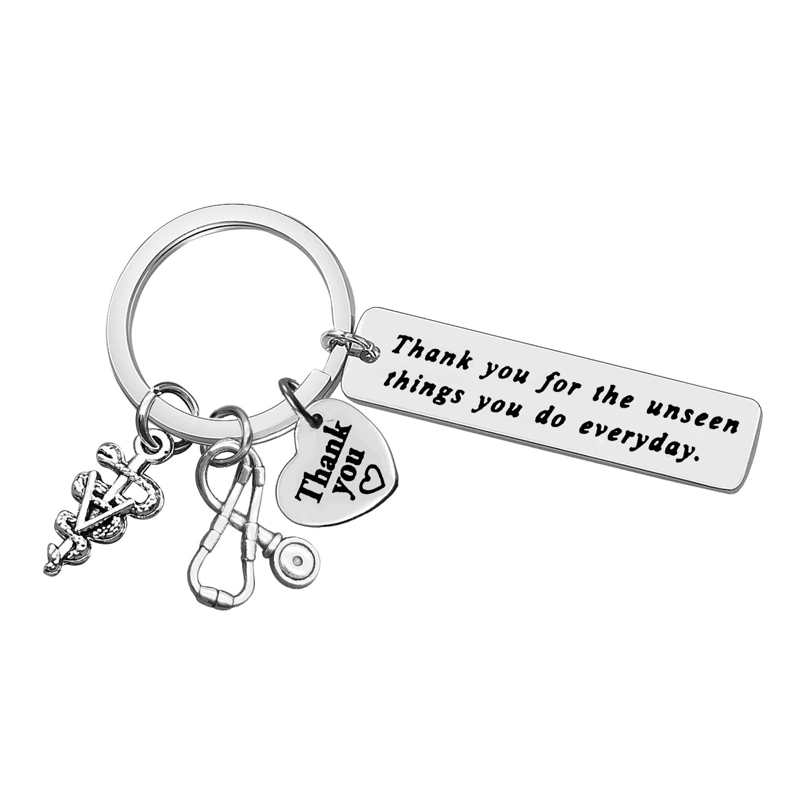 Dabihu Veterinarian Appreciation Keychain Vet Tech Gifts Veterinary Tech Animal Rescue Gifts Veterinarian Graduation Gift