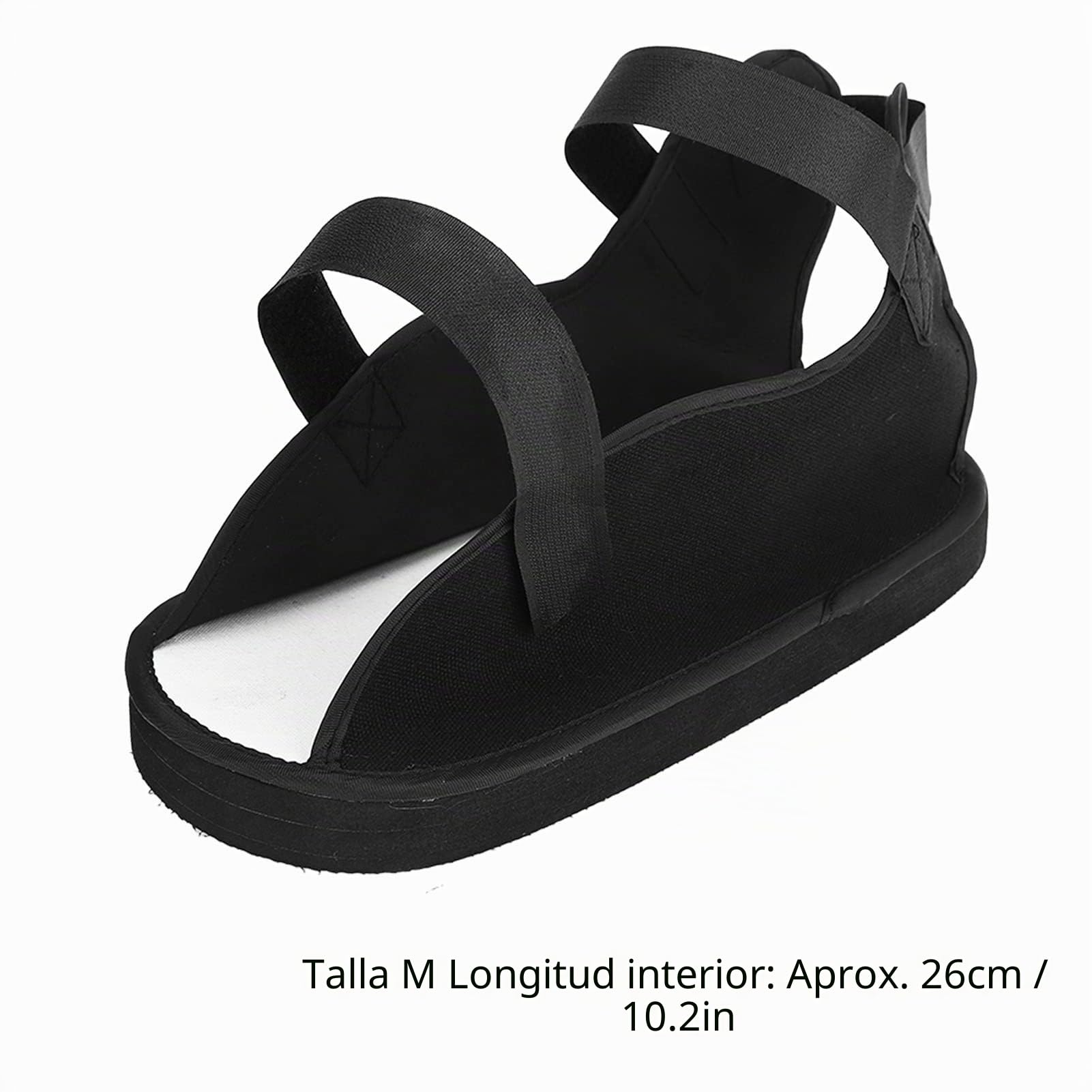 Fyearfly Zapatos de yeso quirúrgico, zapato postoperatorio de yeso para fractura de punta abierta Soporte de pierna protectora para pies Soportes para suministros sanitarios Equipos