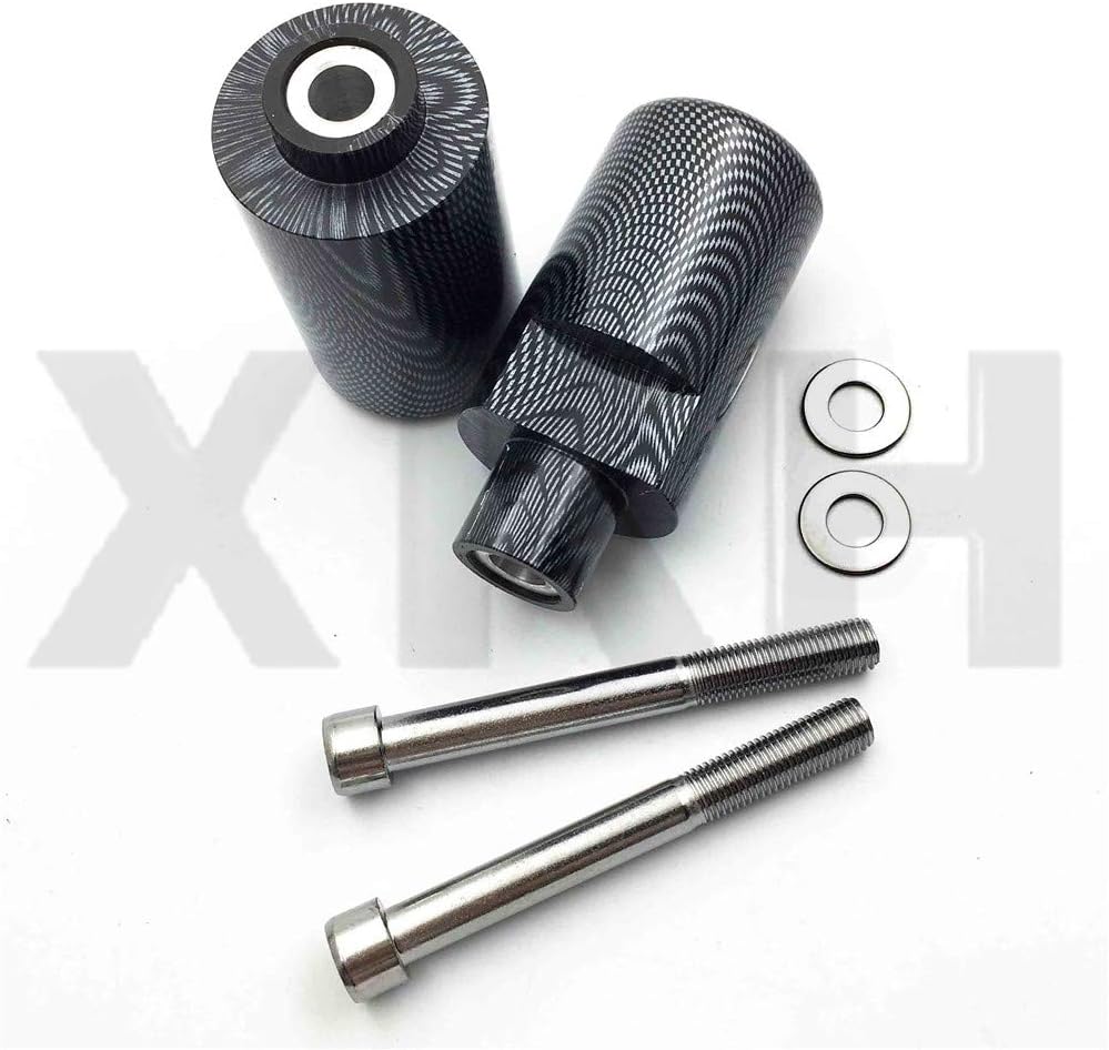 XKH- Motorcycle No Cut Frame Slider Crash Protector Compatible with 2004 2005 Suzuki GSXR 600 750 carbon [B00Y7CBDKS]