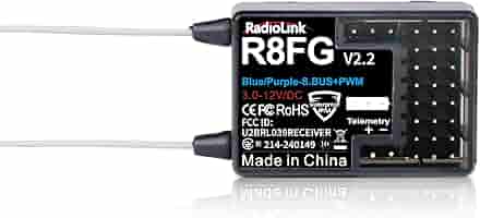その他 Logicool LPRC-11000 Amazon.com: Radiolink 2.4Ghz R8FG 3ms Latency 8 Channels