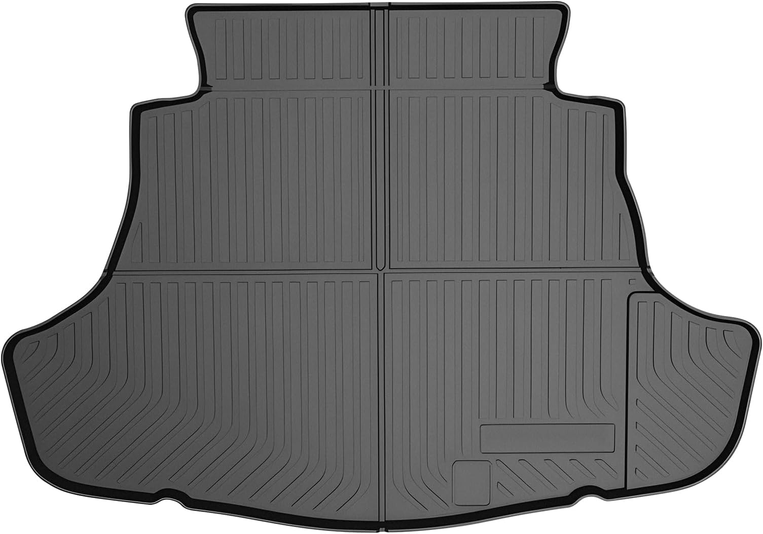 Mixsuper Custom Fit Cargo Liner for 2018-2023 2024 2025 Toyota Camry & Avalon 2019-2022 All Weather Trunk Mat TPO Durable Odorless 3D Rear Trunk Liner Cargo Mat Black