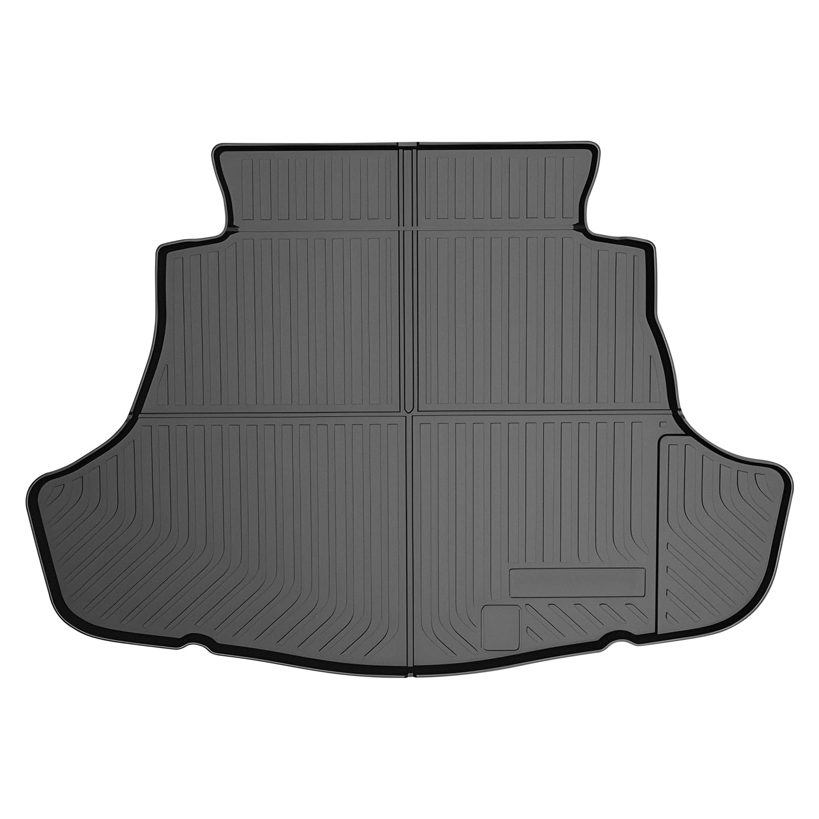 Mixsuper Custom Fit Cargo Liner for 2018-2023 2024 2025 Toyota Camry &amp; Avalon 2019-2022 All Weather Trunk Mat TPO Durable Odorless 3D Rear Trunk Liner Cargo Mat Black