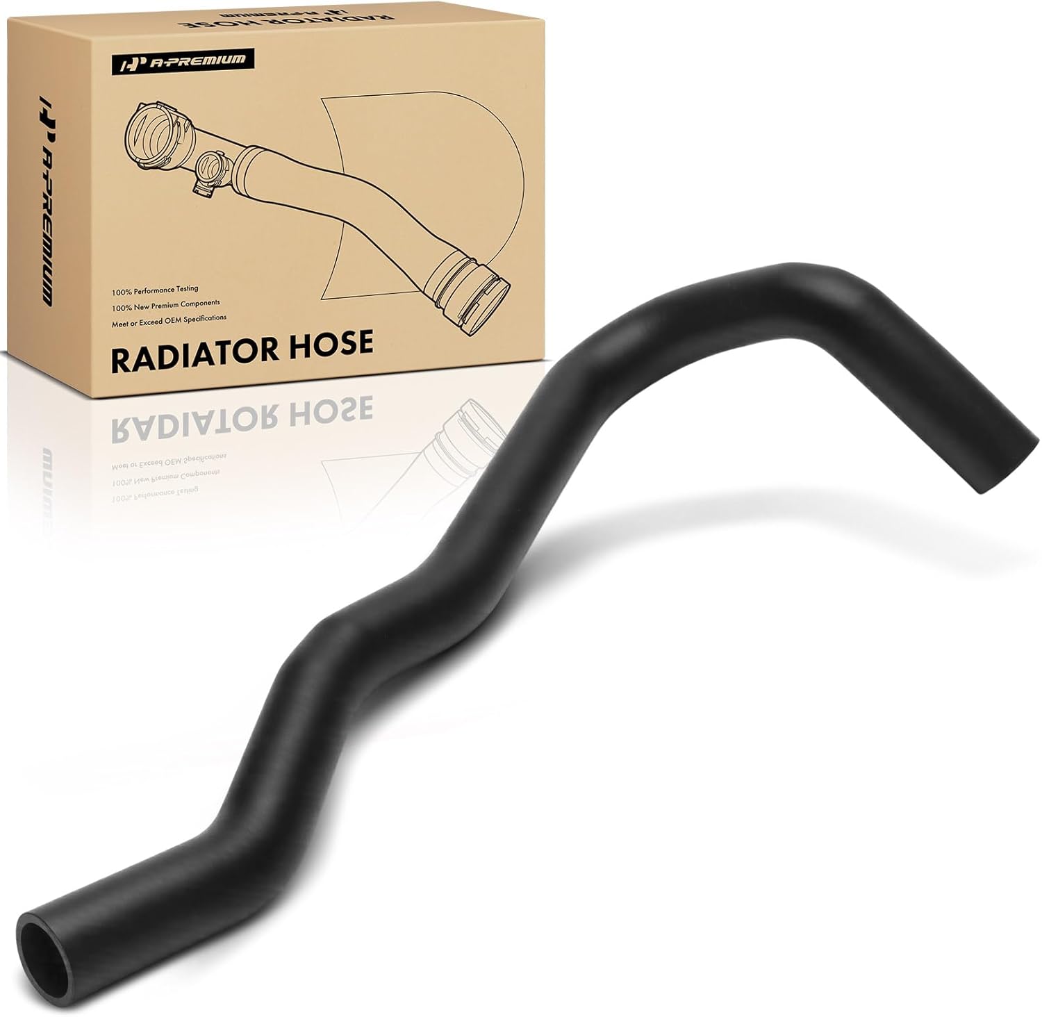 A-Premium Upper Radiator Coolant Hose Compatible with Toyota Corolla & Chevrolet Prizm, 1998 1999 2000 2001 2002