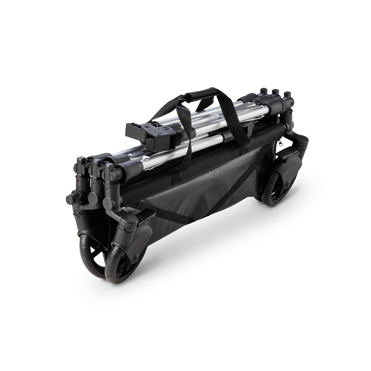 Gerso SOOPL® Carrito de Moda Profesional Plegable – Perchero con Ruedas de Goma Ø18 cm, Aluminio y Metal Cromado, Resistente, con Guardabarros, 150 cm Extensible