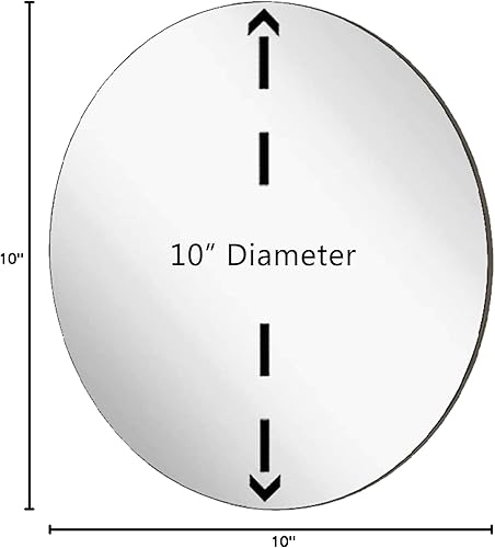 Vista 40 de Marketing Holders Espejo acrílico redondo de 22 pulgadas, azulejos circulares reflectantes para manualidades, barcos, caravanas, cámperes, ligero
