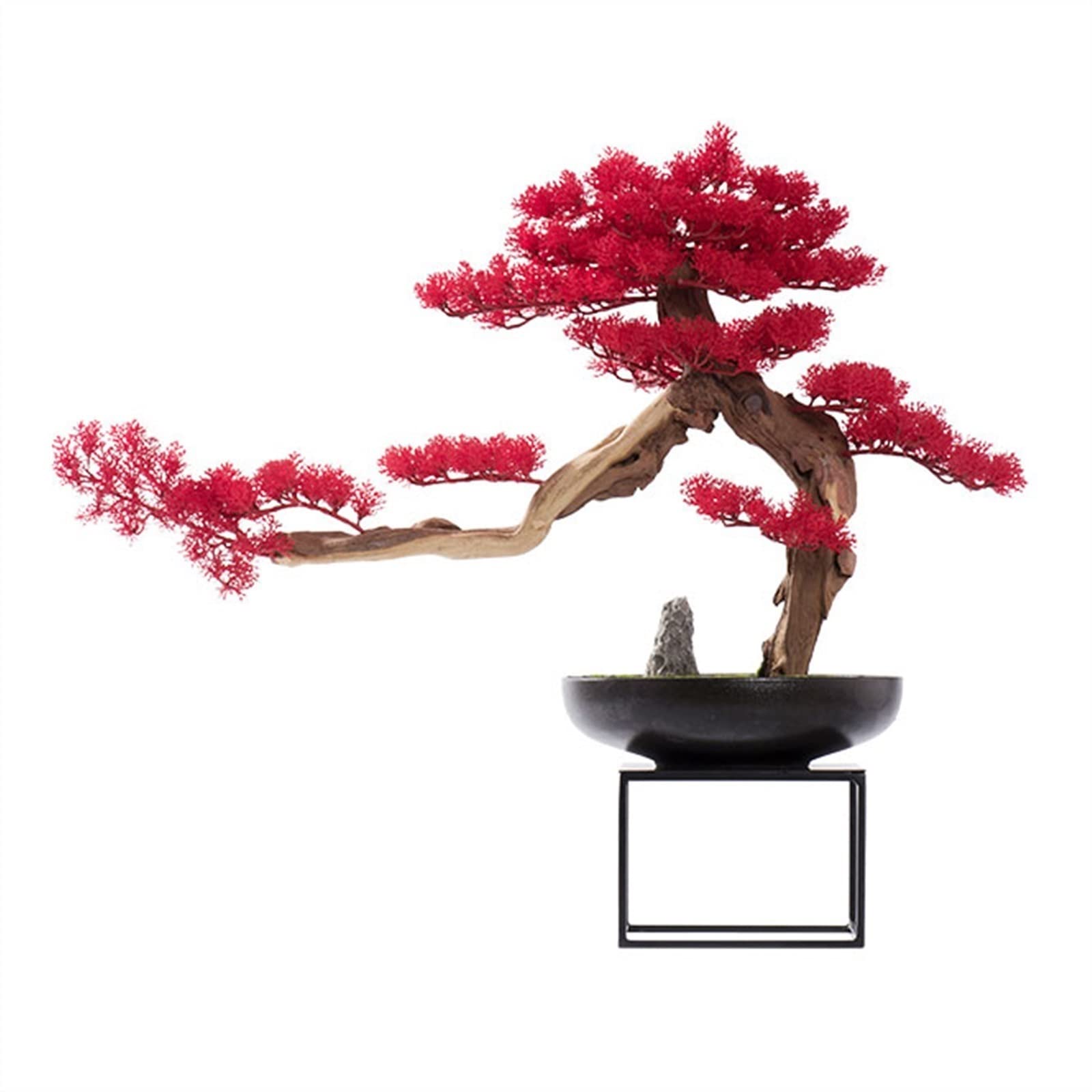 AYCDL Artificial Plants Indoor Artificial Bonsai Pine Tree Welcome Pine Bonsai Ornament Ceramic Potted Plant Modern Luxury Office Living Room Corridor Decoration Fake,