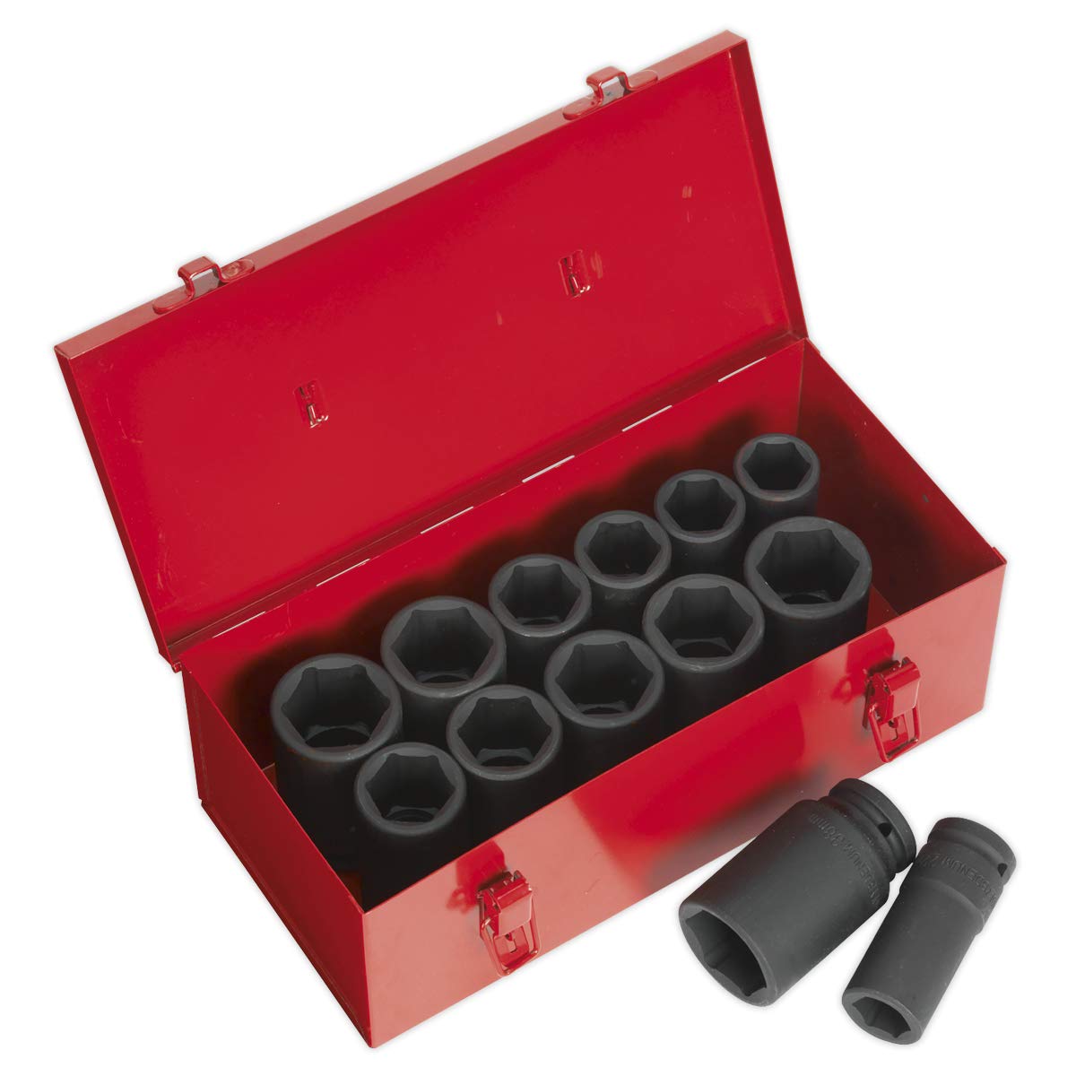 Sealey Impact Socket Set 13pc Deep 3/4""Sq Drive Metric/Imperial - AK687