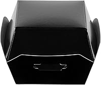 Vista 12 de Restaurantware Mini cajas de hamburguesas de 2.5 x 2.5 x 2 pulgadas, 100 recipientes de alimentos con tapa con bisagras, cajas desechables de papel