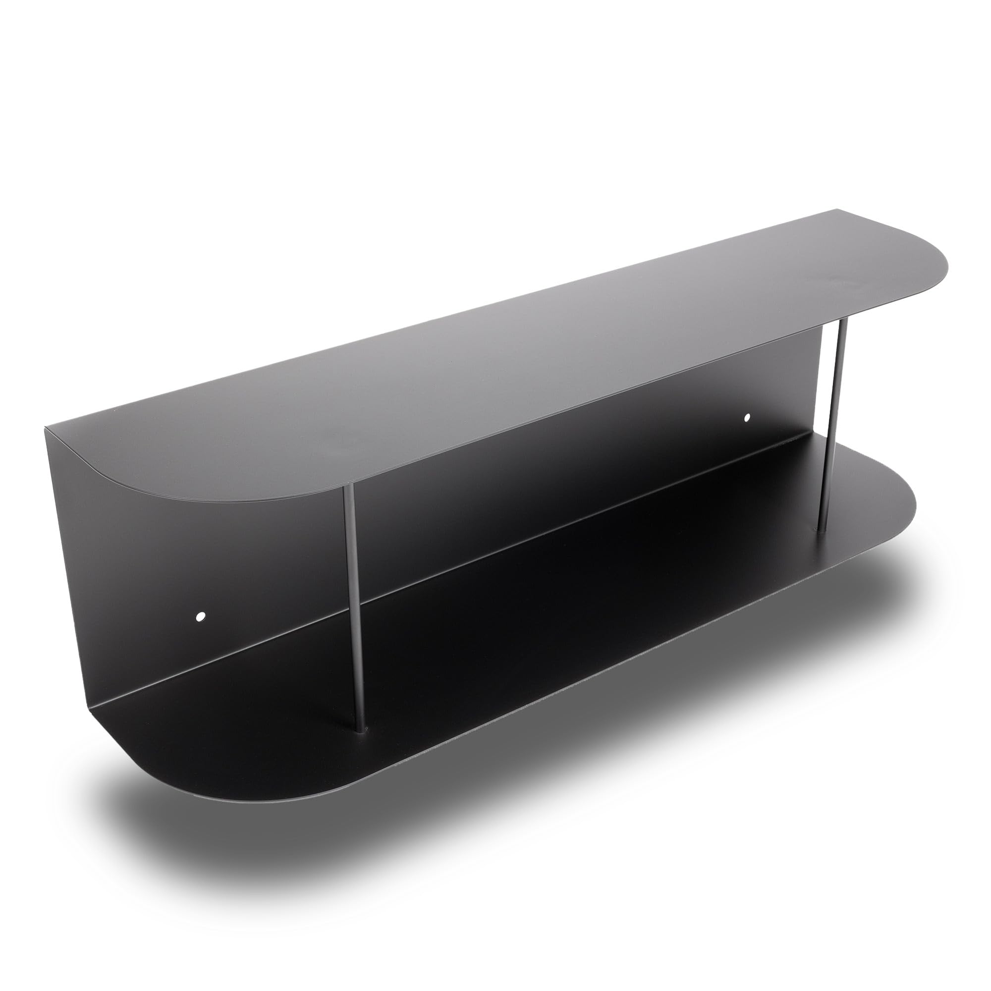 Natural Goods Berlin Lean Estantería de pared negra 80 x 20 x 24 cm/estantería versátil y fácil de limpiar para paredes/estantería de pared ideal como estantería de cocina, estantería de pared o como
