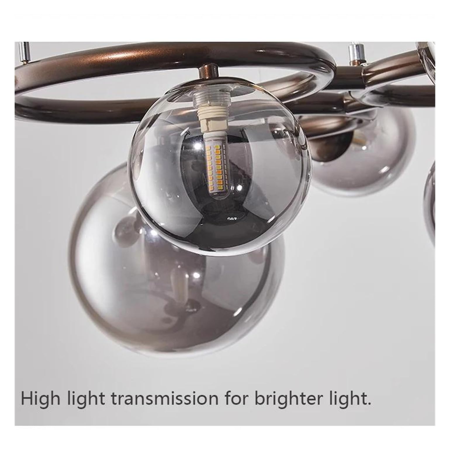Genérico Lámpara colgante LED de estilo europeo con lámparas cristal for sala estar y estudio(C D78CM 7head)