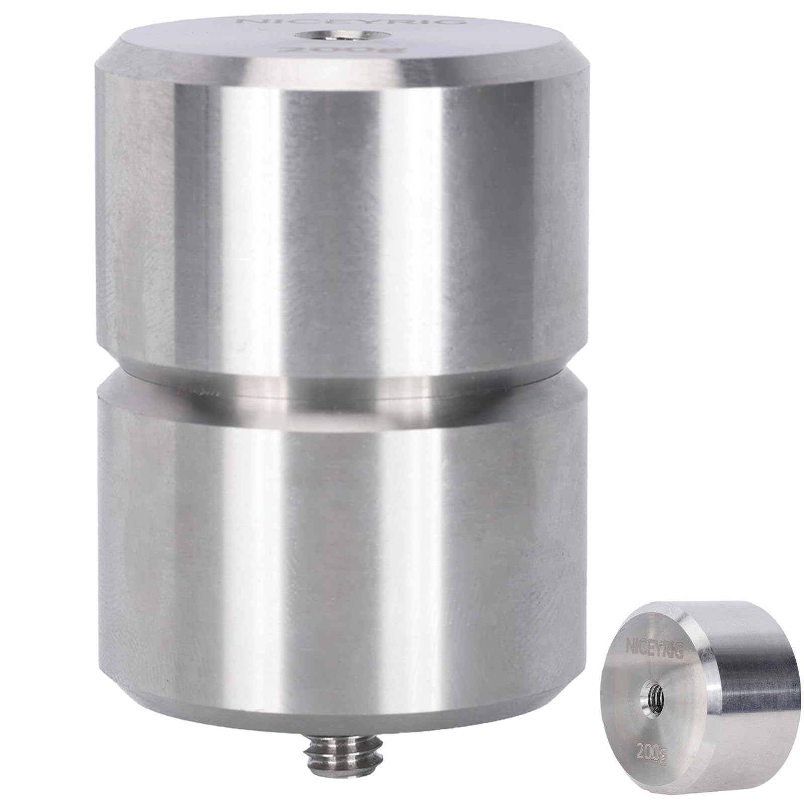 NICEYRIG 2 x 200 g Gegengewicht, kompatibel mit 1/4-20 Gewindelochstange und Kamerakäfig