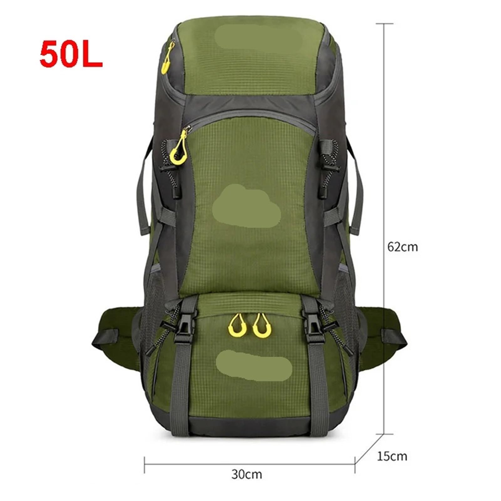 Zaino Escursionismo Zaino da viaggio 50 litri campeggio for uomo Borsa trekking grande turistico Sport all'aria aperta Arrampicata Bagagli for alpinismo(50L RD only Bag)