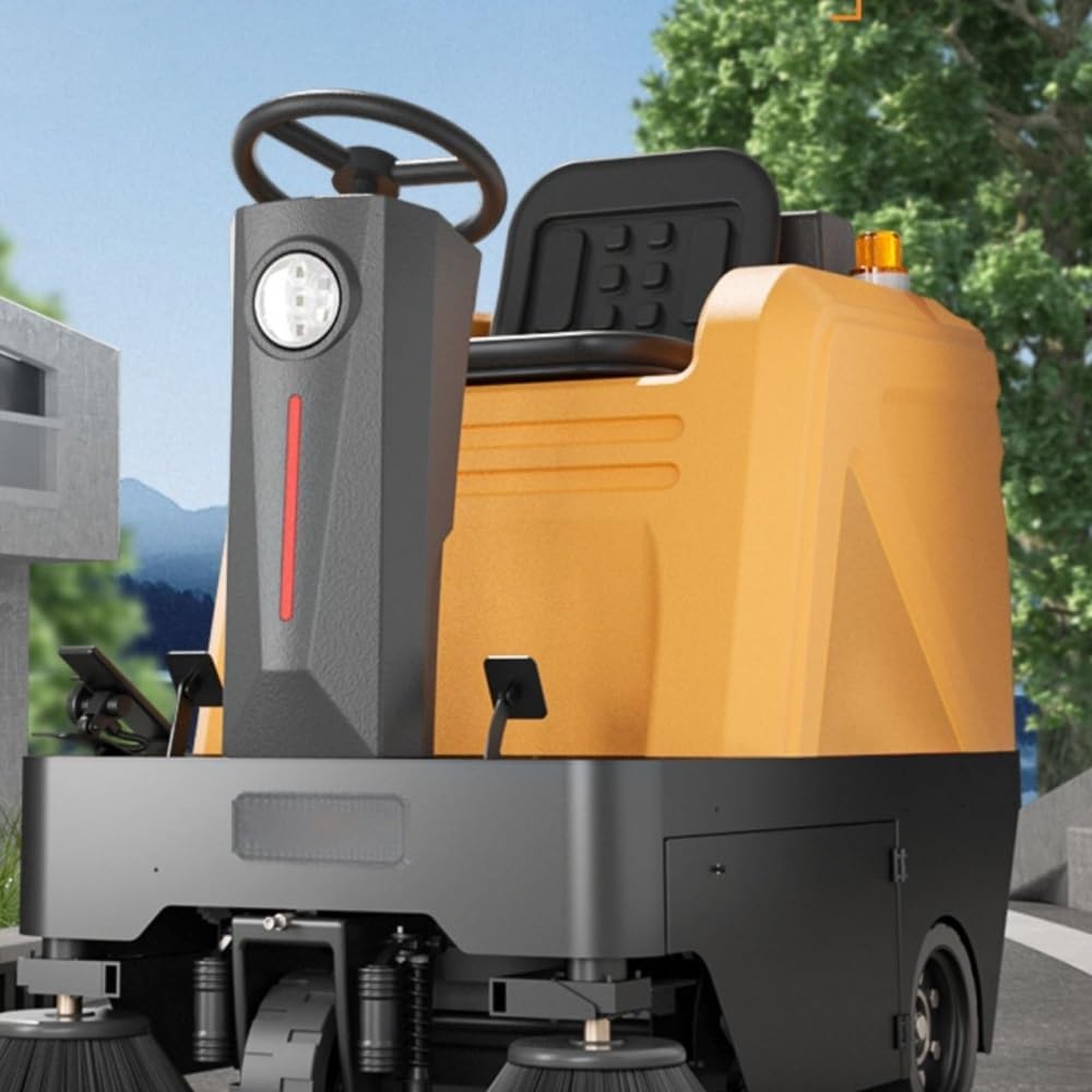 Outdoor Hand Push Sweeper Driving Type Sweeping Machine, Industrial Workshop, Municipal Road Electric Sweeping Vehicle Sweeping Machine