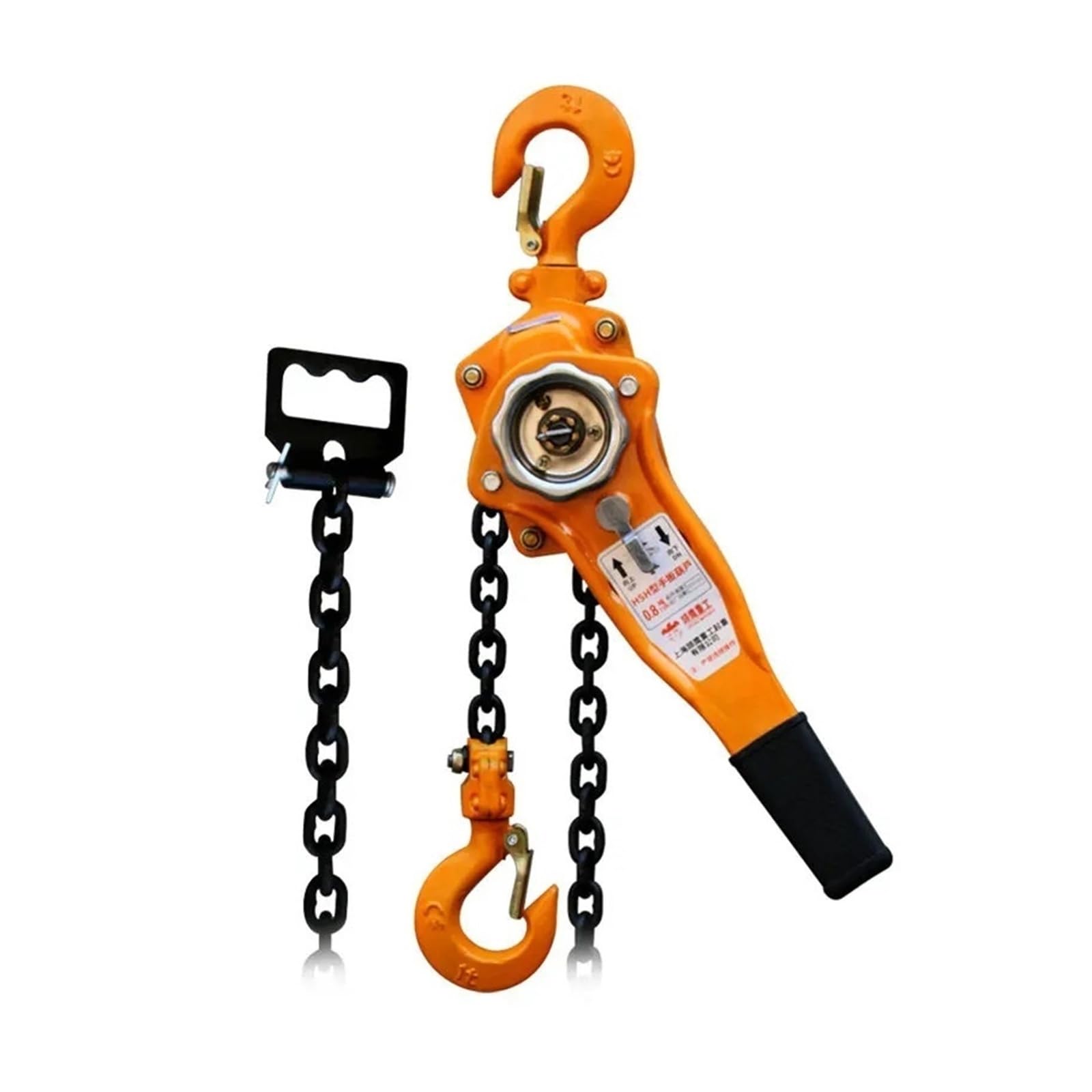 Cabrestante manual de 0,8 toneladas, 1,5 m, palanca pesada para elevación, capacidad de 3,2 toneladas, ideal para manejo en C y C (HSH-amarillo)
