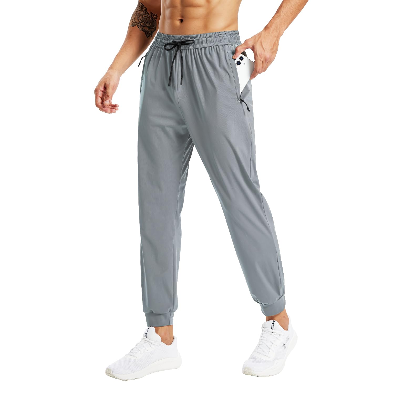 Rane Sports Pantaloni sportivi leggeri da uomo, traspiranti ed elastici, adatti per fitness, corsa e abbigliamento casual