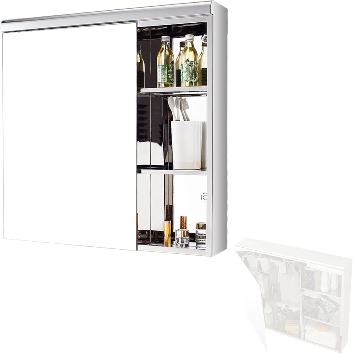 SPXMQSS Mirror Bathroom Stainless Steel Bathroom