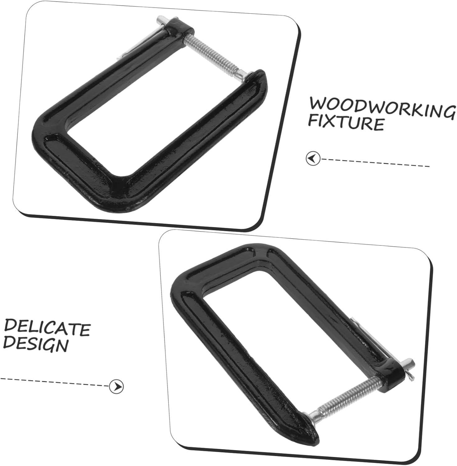 Vaguelly Table Mount Clamp Heavy Duty C-clamp for Woodworking and Projects Steel Construction Secure Locking Mechanism Desk Mounting Accessory