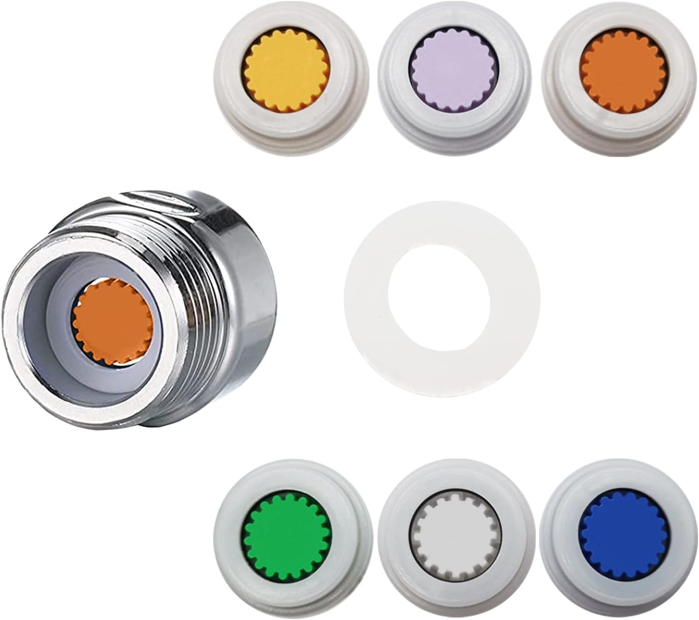 7PCS Shower Flow Control Valves Shower Water Flow Restrictor for Water