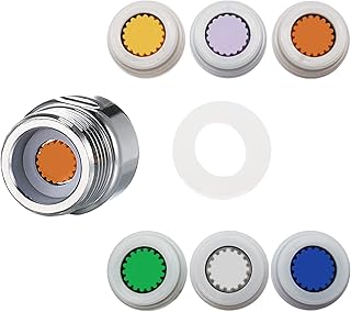 7PCS Shower Flow Reducer Limiter Set,Control Valves Shower Water Flow Restrictor for Water Saving Fixed Shower Head or Handheld Shower