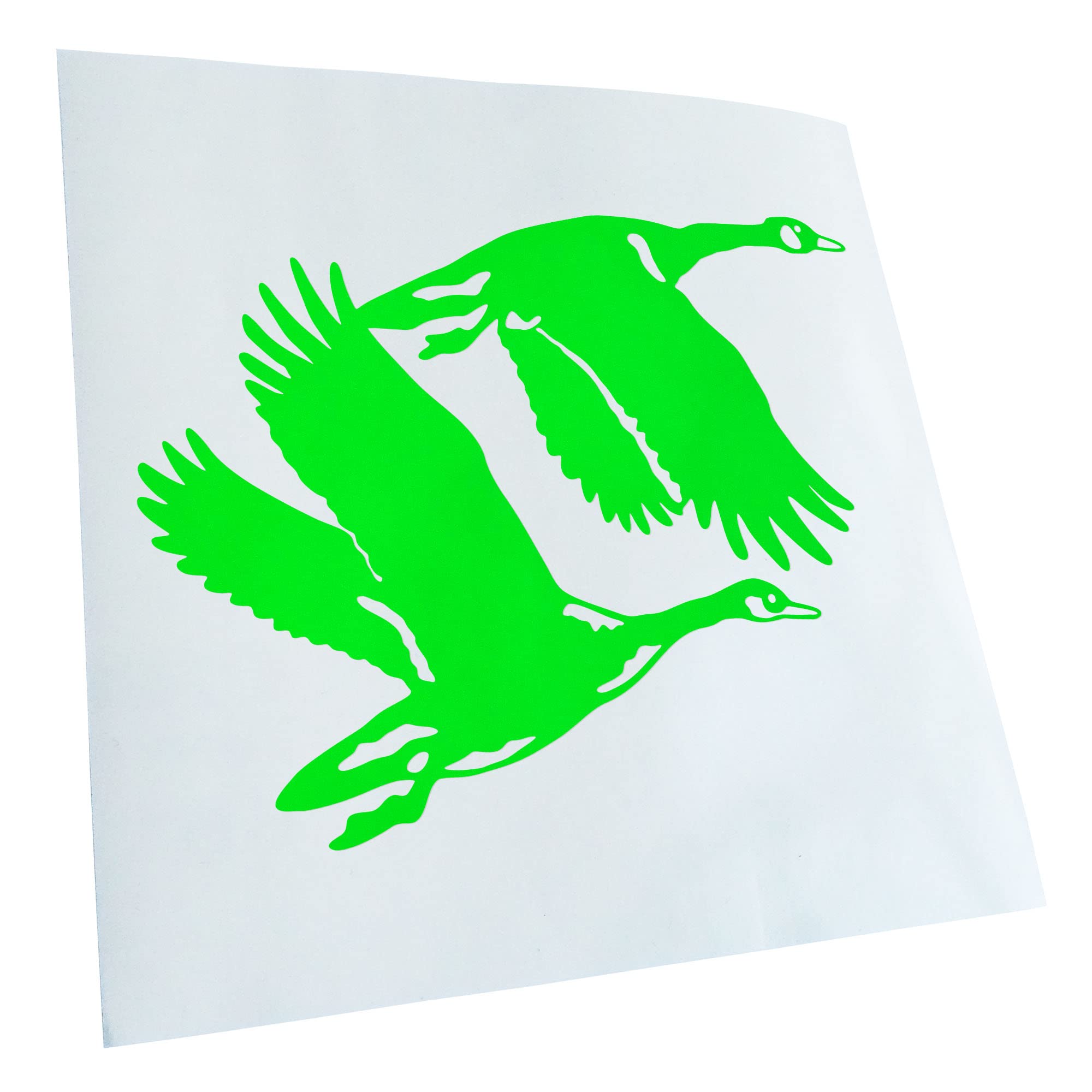 Kiwistar - Car Sticker - Neon Green - 13 x 10 cm Ducks - Ducks - Duck - Rear Window Car Sticker Weatherproof for Car Truck Moped Truck - Sticker Exterior Self-Adhesive Tuning Accessories for Window