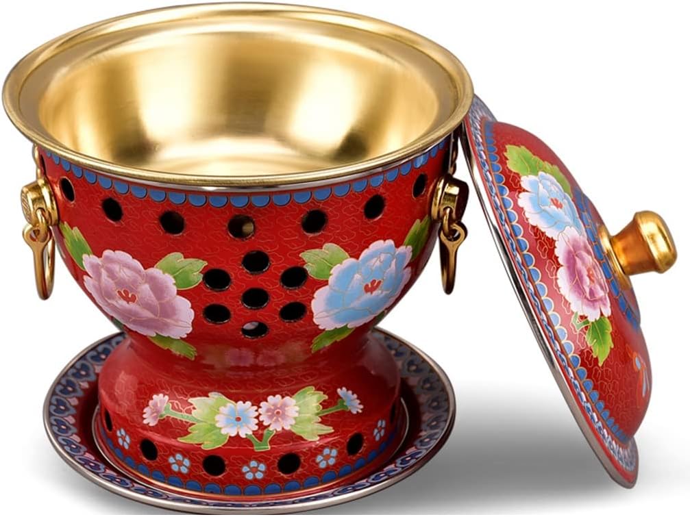 Olla pequeña de cobre para hot pot individual INUUXLG 18x24 cm