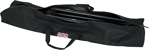 Miniatura 6 de Gator Fundas con soporte para bolsa de transporte con interior de 50 pulgadas capacidad para 2 altavoces micrófono o soportes de iluminación